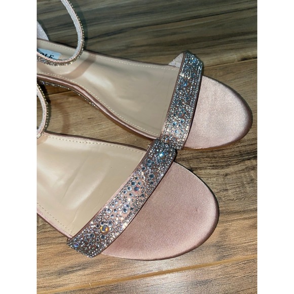 SheSole Open Toe Rhinestone Strappy Sandal, sz 11 - Picture 4 of 7